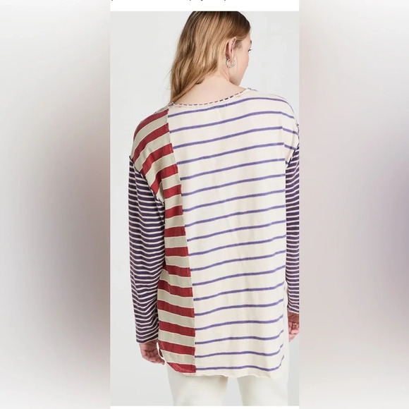 Free People Women's Stripey Prep Tee, Preppy Combo, small - We The Free - Picture 5 of 13